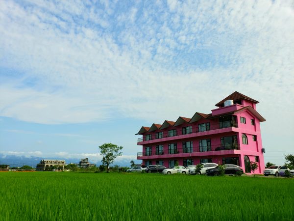 【宜蘭美食旅遊。台灣】《童話村有機渡假農場》自製全宇宙最好吃的三星蔥油餅，在最受小朋友歡迎的湯屋城堡客房內玩滑梯